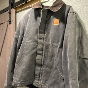 Lined Carhartt jacket.